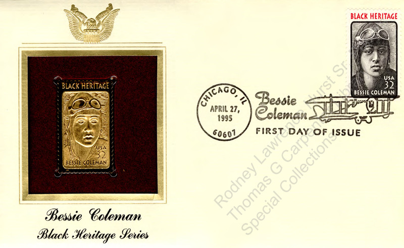Bessie Coleman, Black Heritage Stamp Series.